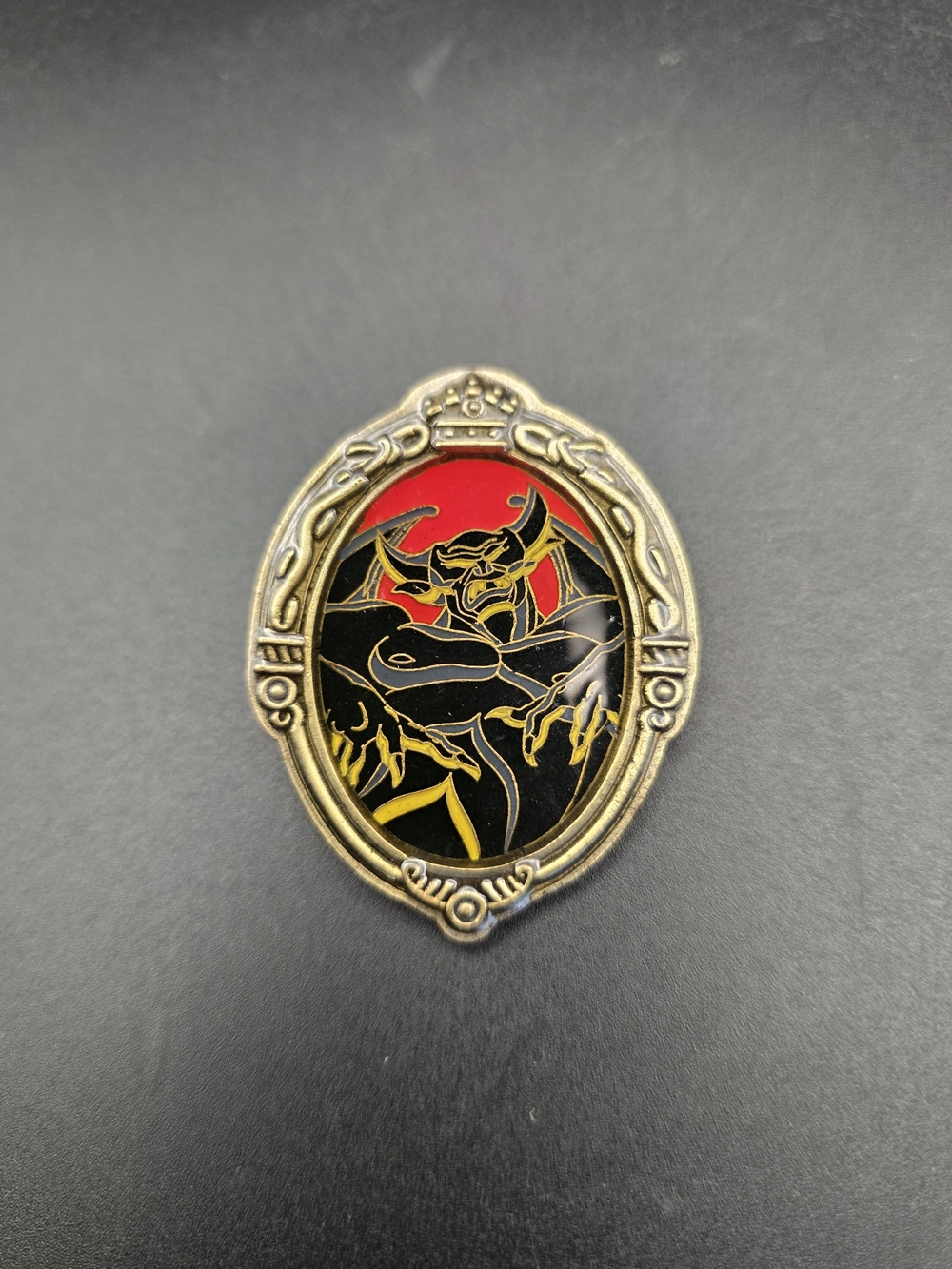 VTG Disney Parks Chernabog Mirror Framed Villain Pin Fantasia
